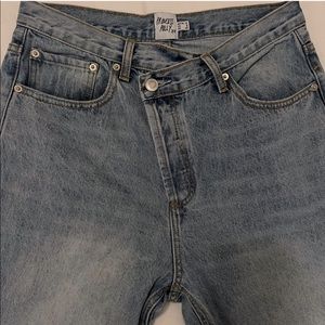 Princess Polly Asymmetrical Jeans